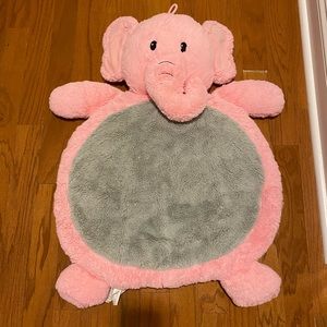 Bestever Baby Mat - pink and gray elephant